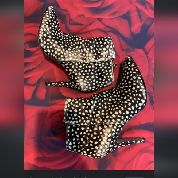 Rosegold Shoes Shoes - Rosegold Leopard Fur Print Ankle Boots Shoes